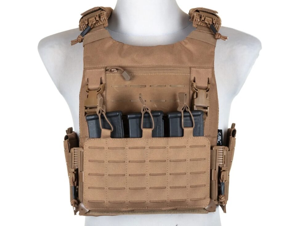 73900 SATAC Tactical QR Plate Carrier - Tan