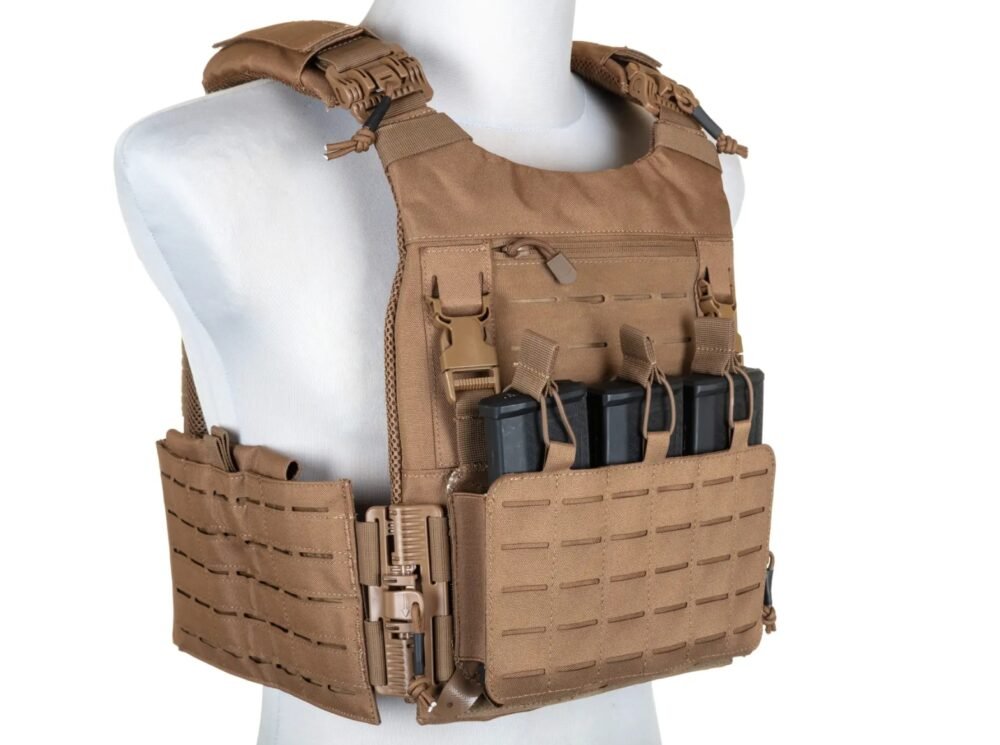 73901 SATAC Tactical QR Plate Carrier - Tan