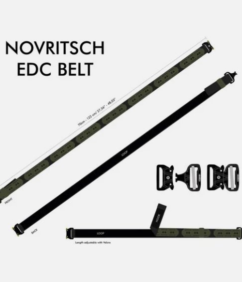 Novritsch EDC Tactical MOLLE Belt - Black