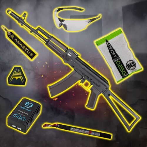 STARTER PACK Set SA AK-74S (SA-J74 CORE(TM) HAL ETU Gen2) - Black / Plum