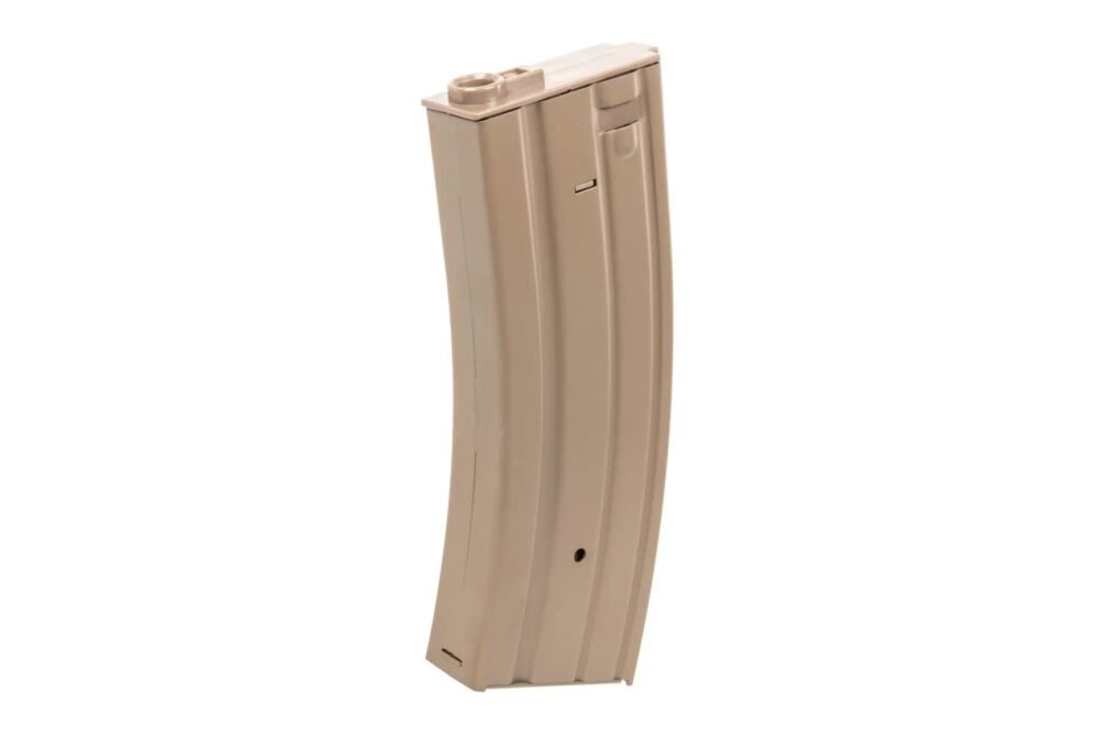 SA STANAG M4 / AR15 Low-Cap Magazine, 70 BBs (Metal) - Tan