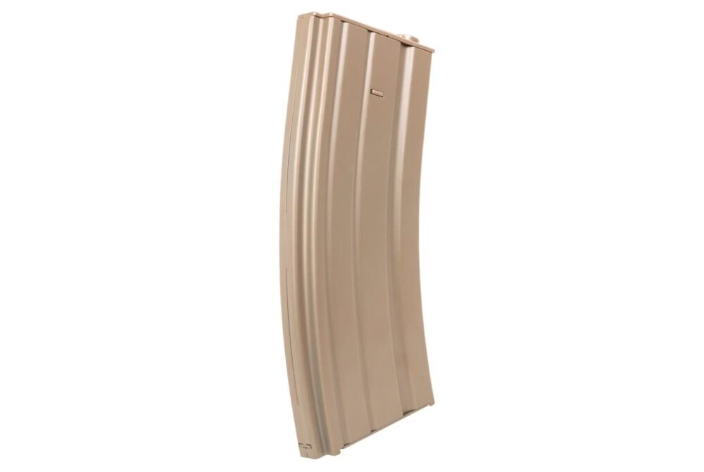 SA STANAG M4 / AR15 Low-Cap Magazine, 70 BBs (Metal) - Tan