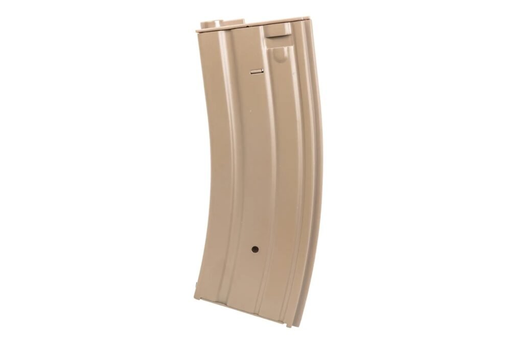 SA STANAG M4 / AR15 Low-Cap Magazine, 70 BBs (Metal) - Tan