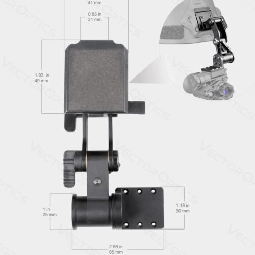 VO Flip-Up Helmet Mount for NVG / Thermal Imaging OWLSET - Black