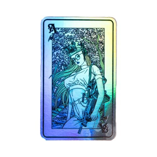 ANAREUS Set of Stickers Lethal Beauties (4 Pieces) - Holographic