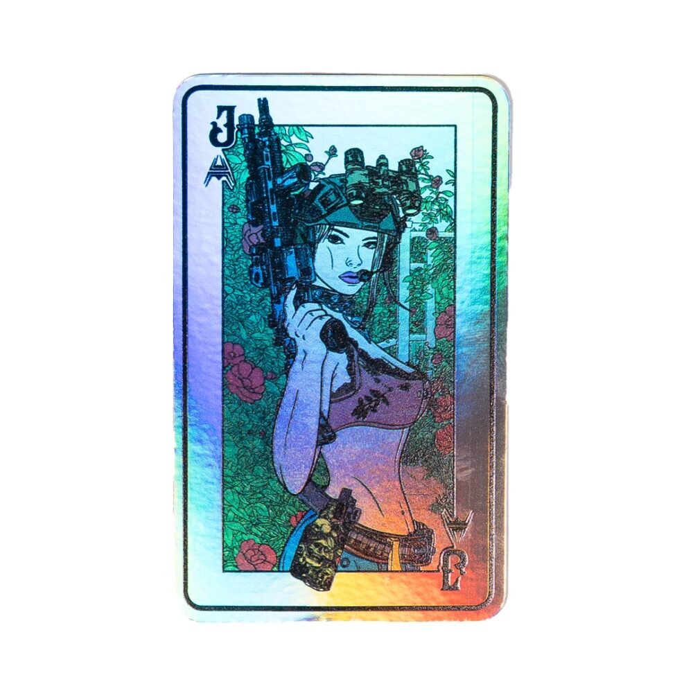 ANAREUS Set of Stickers Lethal Beauties (4 Pieces) - Holographic