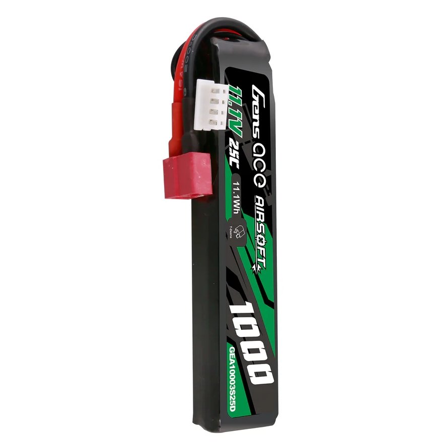Gens ACE Li-Pol Battery 11.1V 1000mAh, 25C, T-Dean - Buffer Stick