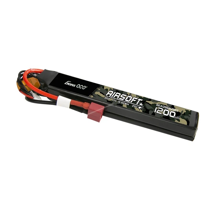 Gens ACE Li-Pol Battery 11.1V 1200mAh, 25C, T-Dean - Nunchuk (120 mm)