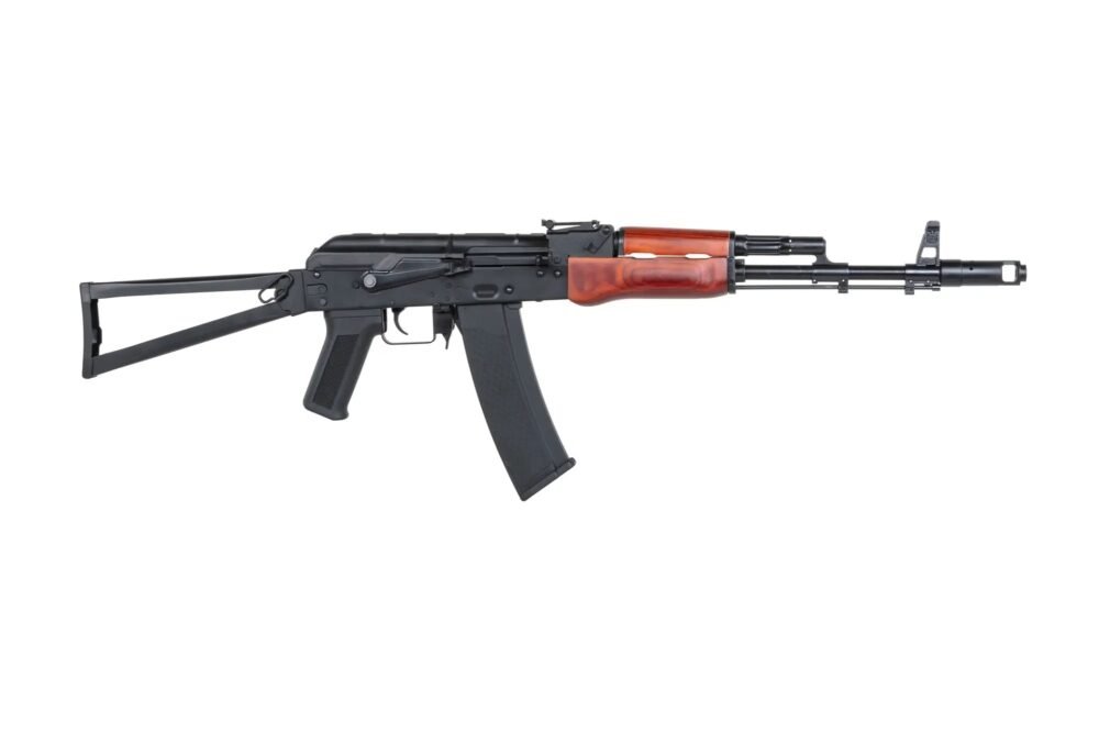 SA AK-74S (SA-PJ04 PRIME(TM) ASTER SE V3, Brushless Motor) - Black / Wood