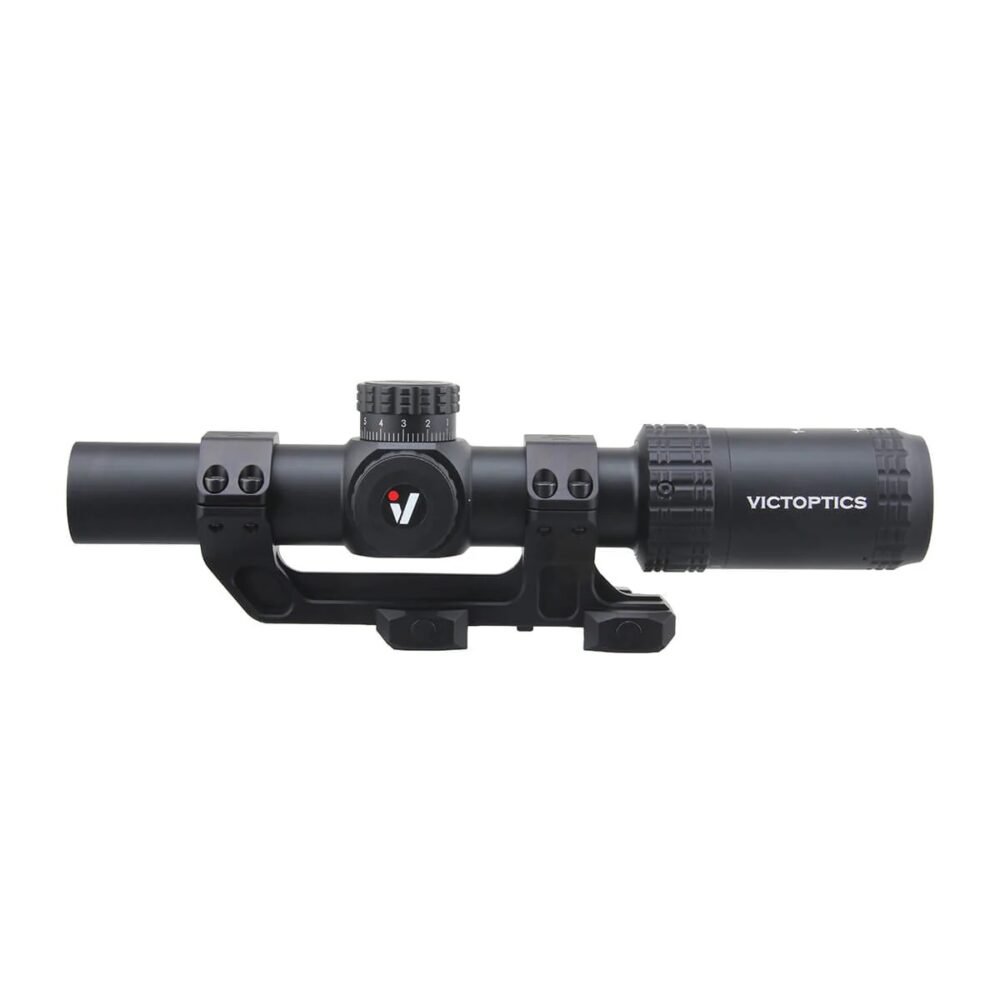 VictOptics LPVO Riflescope S6 1–6x24  plus  One-Piece High Mount - Black