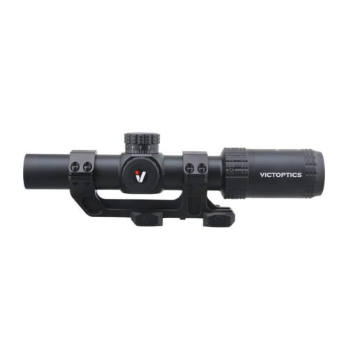VictOptics LPVO Riflescope S6 1–6x24  plus  One-Piece High Mount - Black