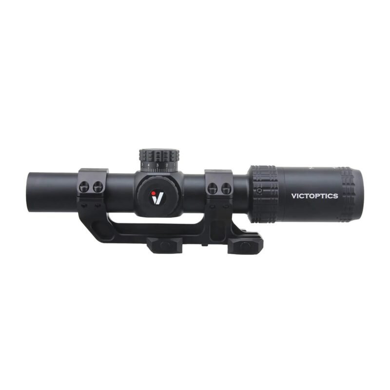 VictOptics LPVO Riflescope S6 1–6x24  plus  One-Piece High Mount - Black
