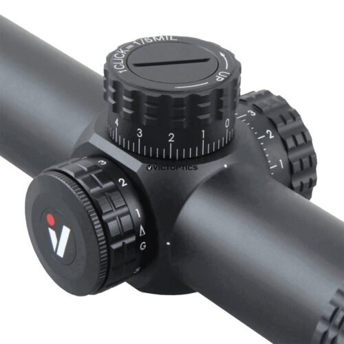 VictOptics LPVO Riflescope S6 1–6x24  plus  One-Piece High Mount - Black