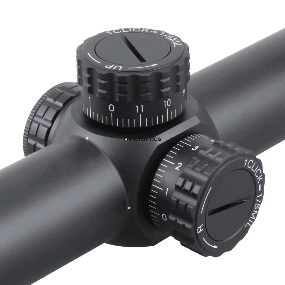 VictOptics LPVO Riflescope S6 1–6x24  plus  One-Piece High Mount - Black