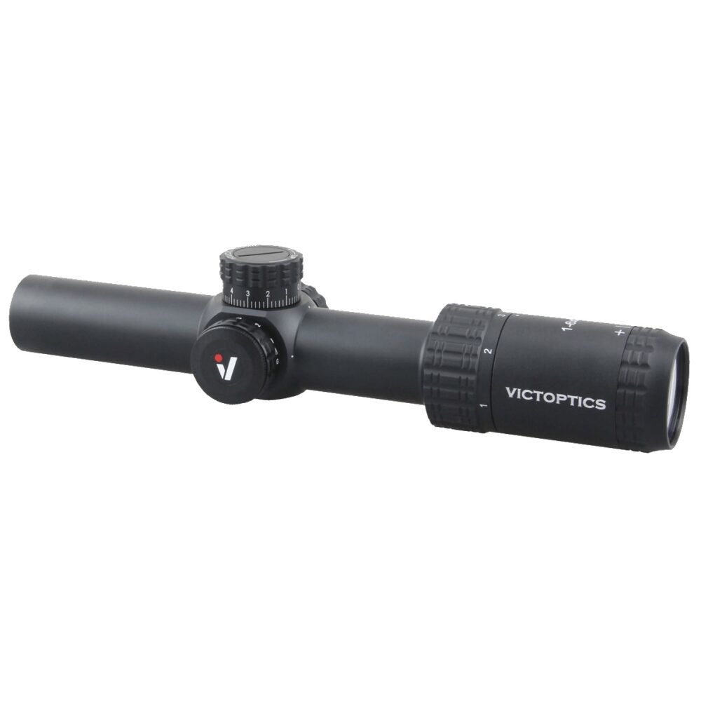 VictOptics LPVO Riflescope S6 1–6x24  plus  One-Piece High Mount - Black