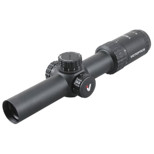 VictOptics LPVO Riflescope S6 1–6x24  plus  One-Piece High Mount - Black