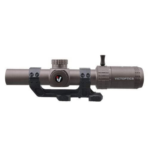 VictOptics LPVO Riflescope S6 1–6x24  plus  One-Piece High Mount - Brown
