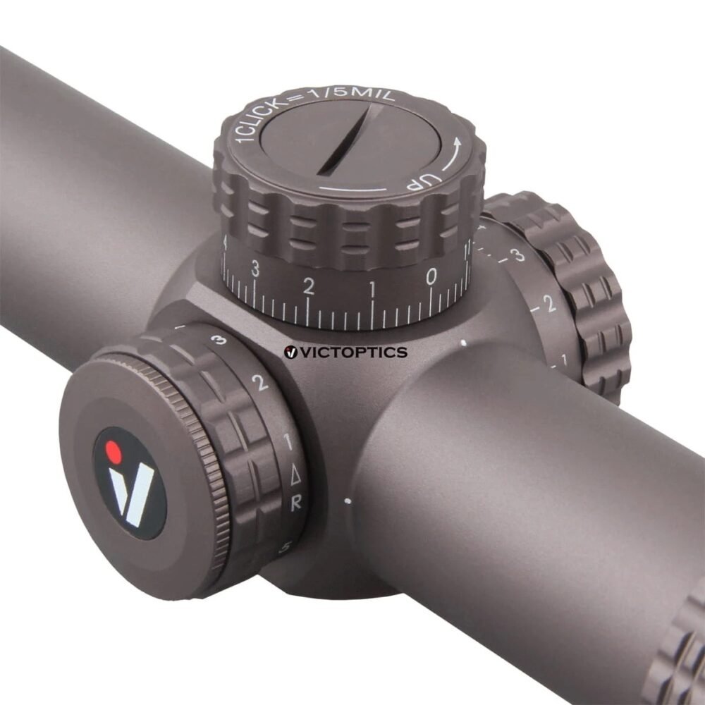 VictOptics LPVO Riflescope S6 1–6x24  plus  One-Piece High Mount - Brown