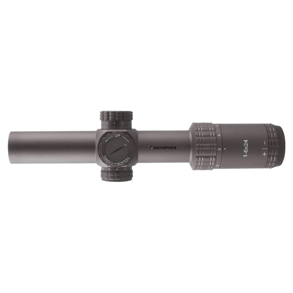 VictOptics LPVO Riflescope S6 1–6x24  plus  One-Piece High Mount - Brown