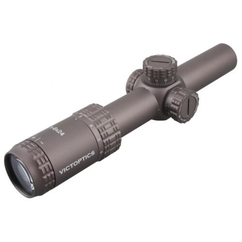 VictOptics LPVO Riflescope S6 1–6x24  plus  One-Piece High Mount - Brown