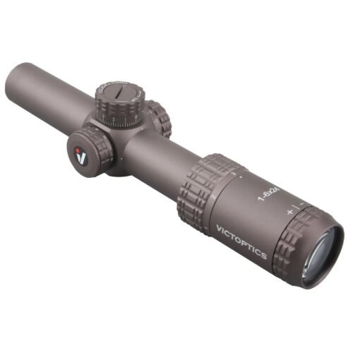 VictOptics LPVO Riflescope S6 1–6x24  plus  One-Piece High Mount - Brown