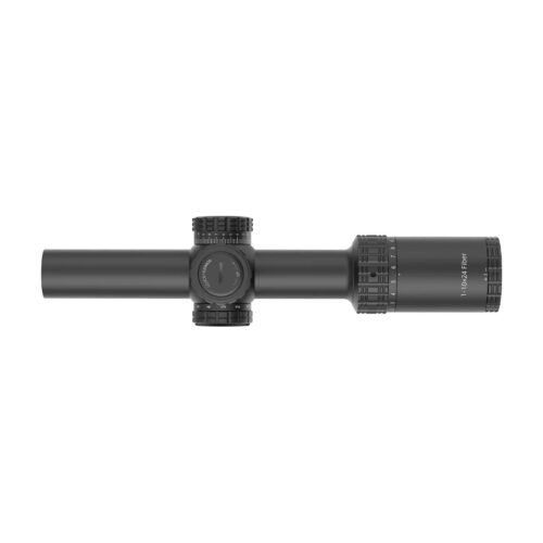 VictOptics LPVO Riflescope S10 1–10x24i Fiber  plus  One-Piece High Mount - Black