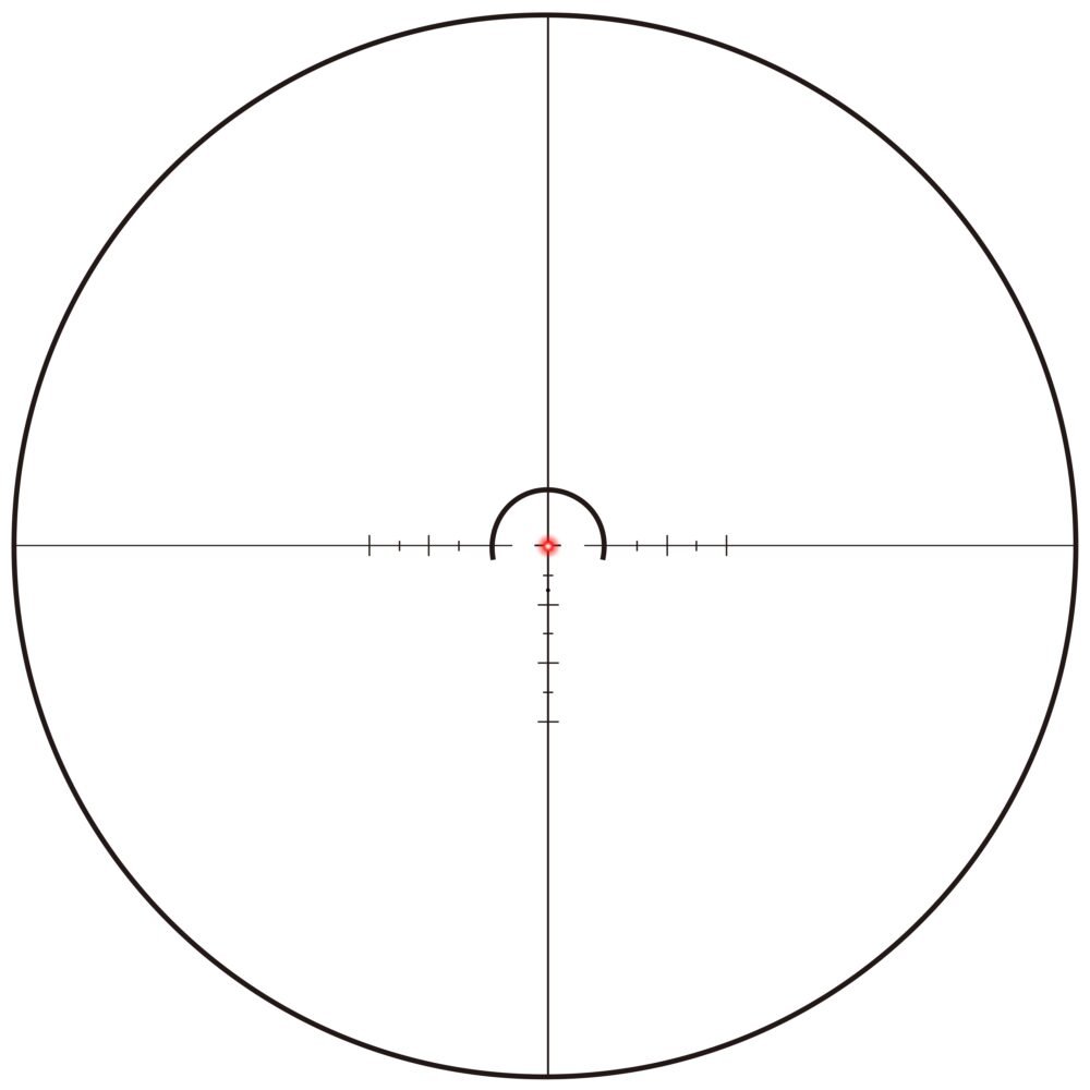 VictOptics LPVO Riflescope S10 1–10x24i Fiber  plus  One-Piece High Mount - Black
