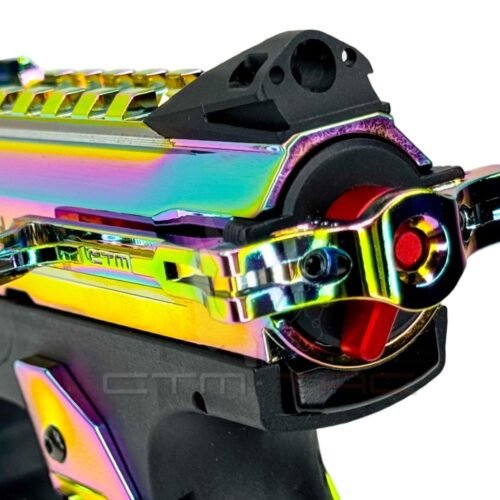 CTM REAPER AAP-01 Enlarged Charging Handle with Selector Switch - Electroplated Rainbow