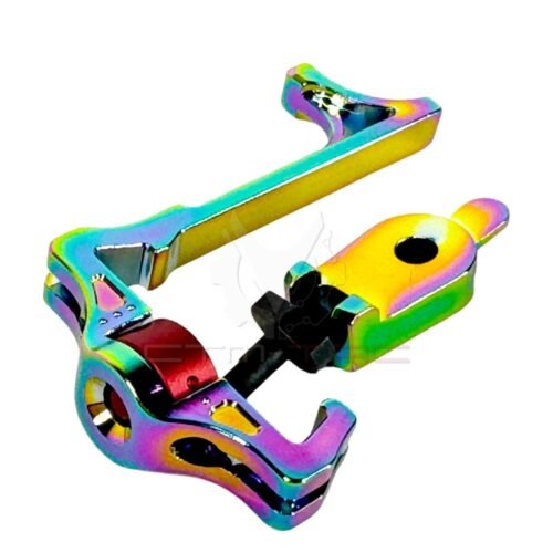 CTM REAPER AAP-01 Enlarged Charging Handle with Selector Switch - Electroplated Rainbow