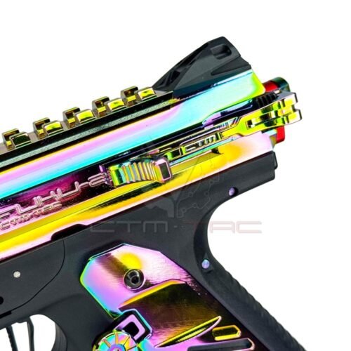 CTM REAPER AAP-01 Enlarged Charging Handle with Selector Switch - Electroplated Rainbow