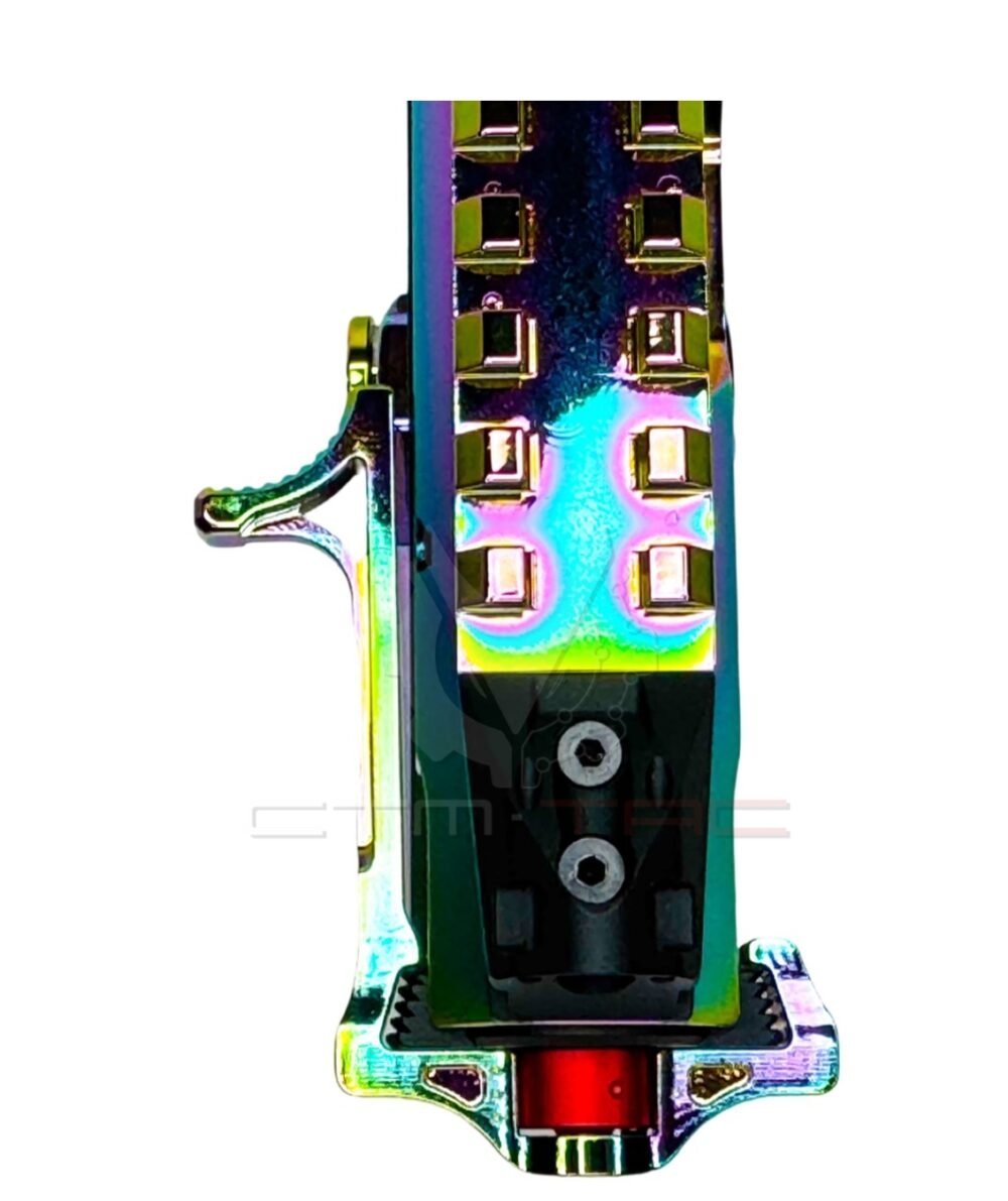CTM REAPER AAP-01 Enlarged Charging Handle with Selector Switch - Electroplated Rainbow