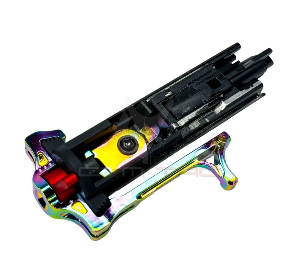 CTM REAPER AAP-01 Enlarged Charging Handle with Selector Switch - Electroplated Rainbow