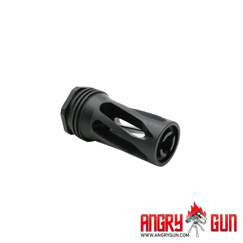 Angry Gun FLOW 556K 3D Printed Steel Suppressor - Black