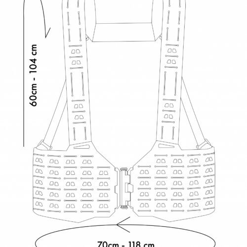 Novritsch LOW-PROFILE MOLLE Chest-rig - ACP Tropic