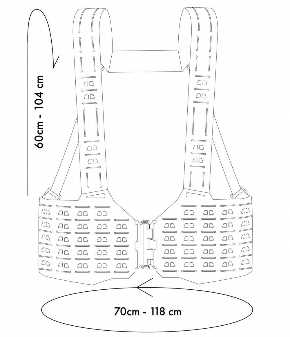 Novritsch LOW-PROFILE MOLLE Chest-rig - Kreuzotter