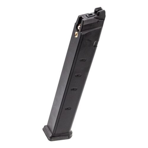 Lambda Defence MDP-9 / GHM-9 GBB Long Gas Magazine, 48 BBs - Black