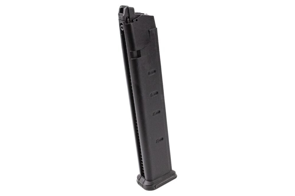 Lambda Defence MDP-9 / GHM-9 GBB Long Gas Magazine, 48 BBs - Black