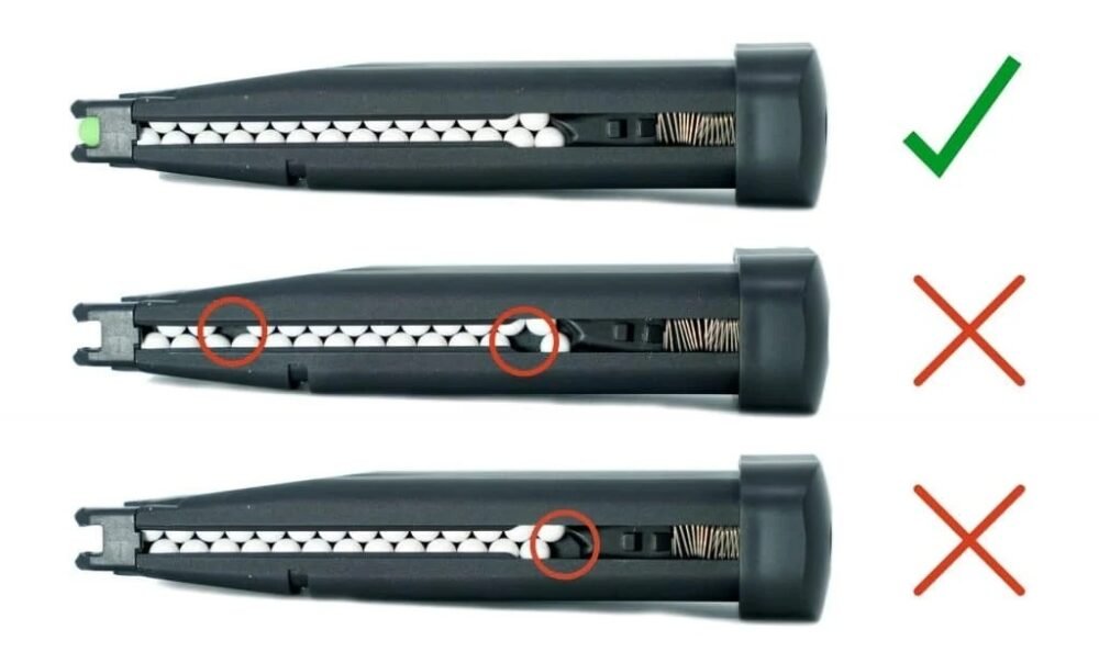 Novritsch G-Series GBB Extended Gas Magazine, 49 BBs - Black