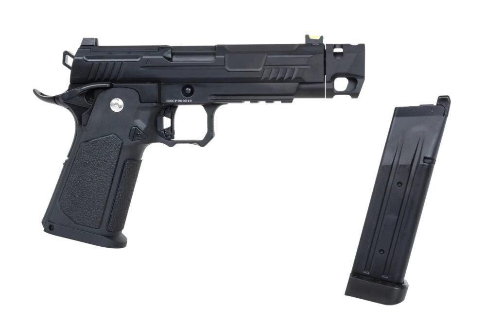 Arcturus Hi-Capa Vanguard 4.3" OR Gas Pistol with Compensator - Black