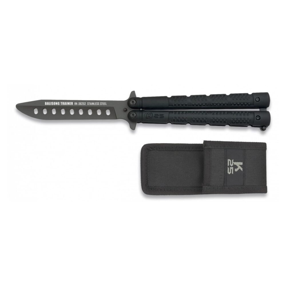K25 Training Balisong Knife - Black