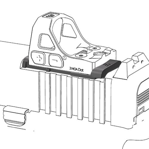 VO MOS Adapter for MAG RMS Footprint - Black