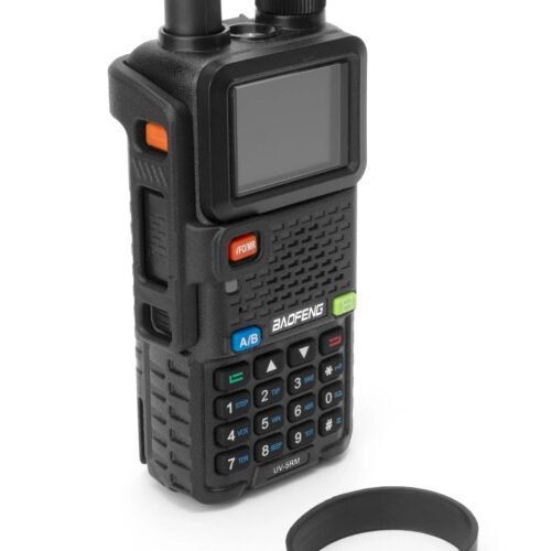 Tridos Baofeng UV-5RM PTT Guard and Volume Dial Knob - Black