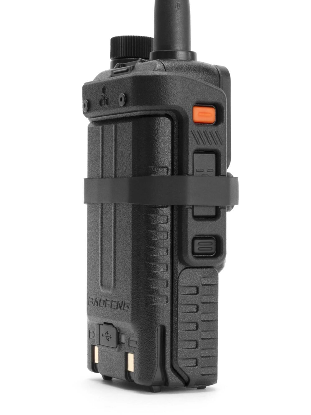 Tridos Baofeng UV-5RM PTT Guard and Volume Dial Knob - Black