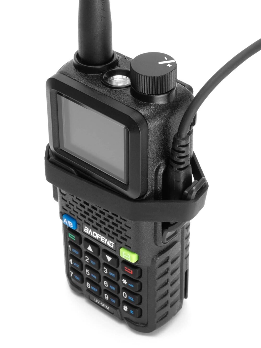 Tridos Baofeng UV-5RM PTT Guard and Volume Dial Knob - Black