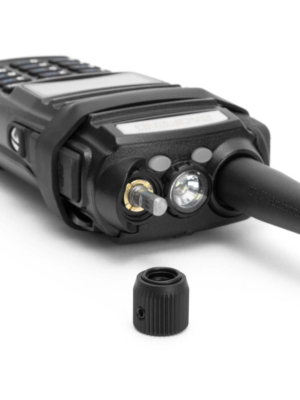 Tridos Baofeng UV-82 PTT Guard and Volume Dial Knob - Black
