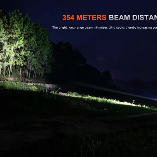 FENIX Rechargeable LED Flashlight PD26R ACE, 1300 lm  - Black