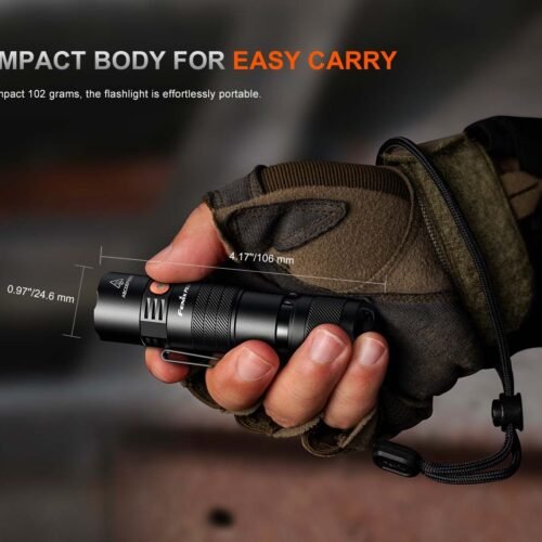 FENIX Rechargeable LED Flashlight PD26R ACE, 1300 lm  - Black