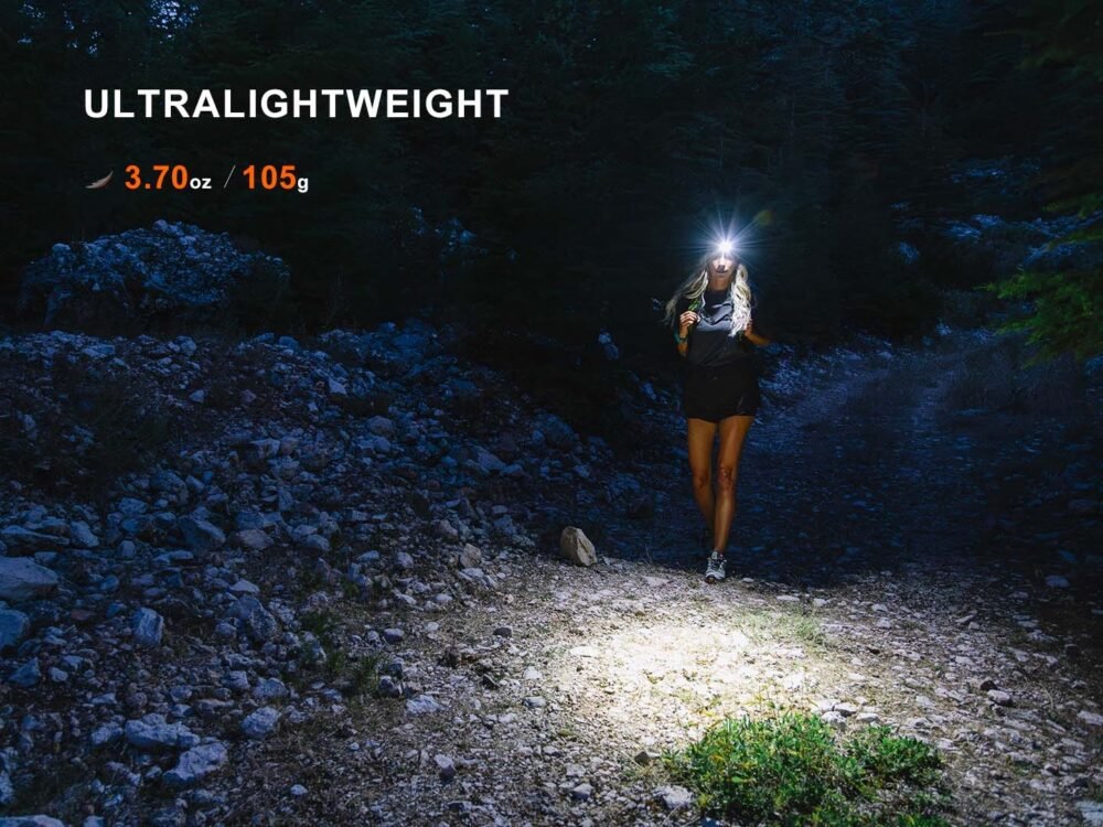 FENIX HM55R Rechargeable Headlamp, 1200 lm - Black