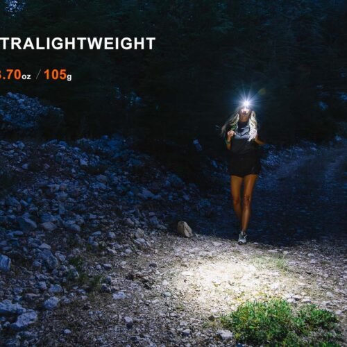 FENIX HM55R Rechargeable Headlamp, 1200 lm - Black