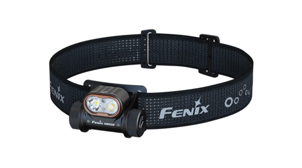 FENIX HM55R Rechargeable Headlamp, 1200 lm - Black